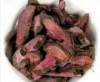 dried russet herb slices of Bistort Rhizome