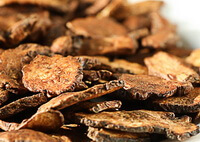 brownish thin root slices of Dandelion Root