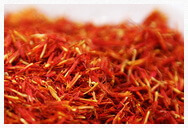 dried reddish herbs of Flos Carthami