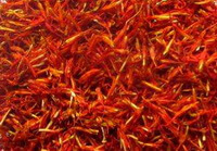 dried reddish herbs of Flos Carthami