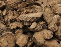 dried brownish herb slices of Medicinal Cyathula Root