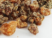 yellow brownish herb blocks of Myrrh